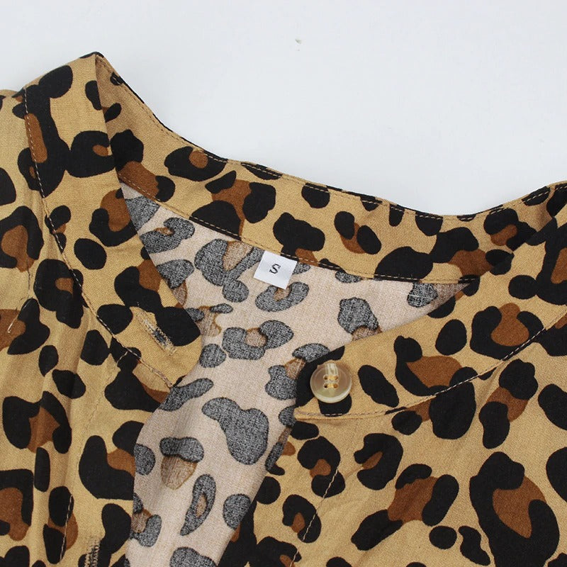 Vintage leopard print dress