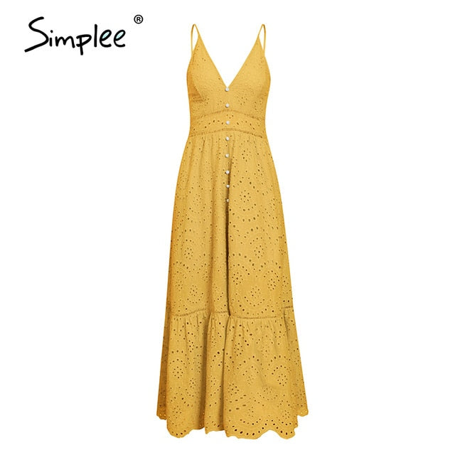 Embroidery white sexy women summer dress