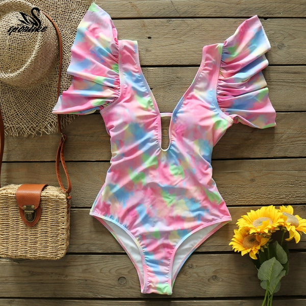 Sexy Ruffle Women Swimwear