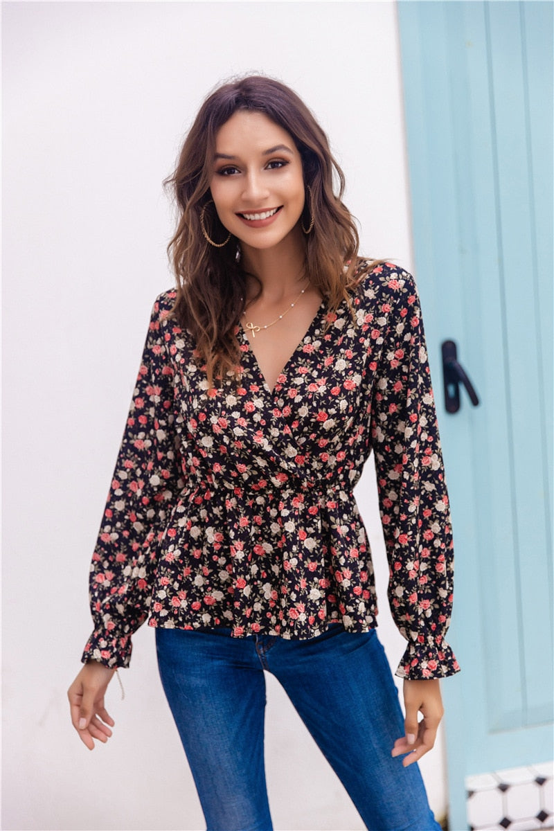 Vintage floral print Top