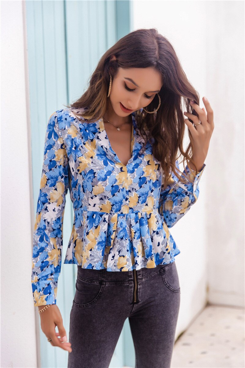 Elegant v-neck women Top