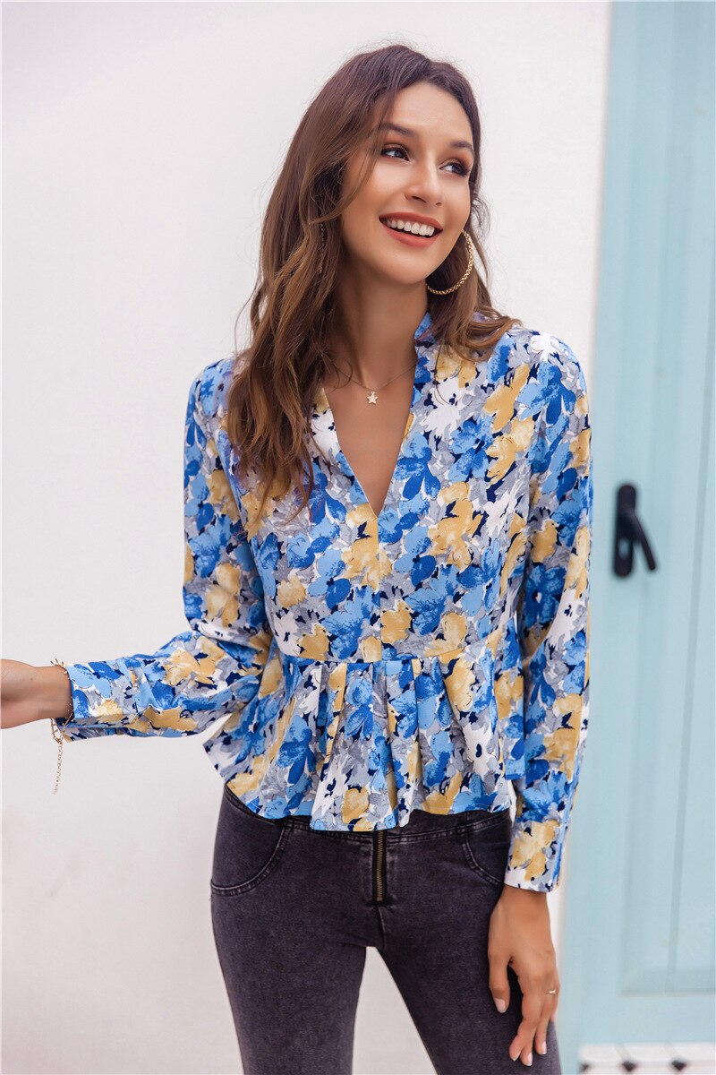Elegant v-neck women Top