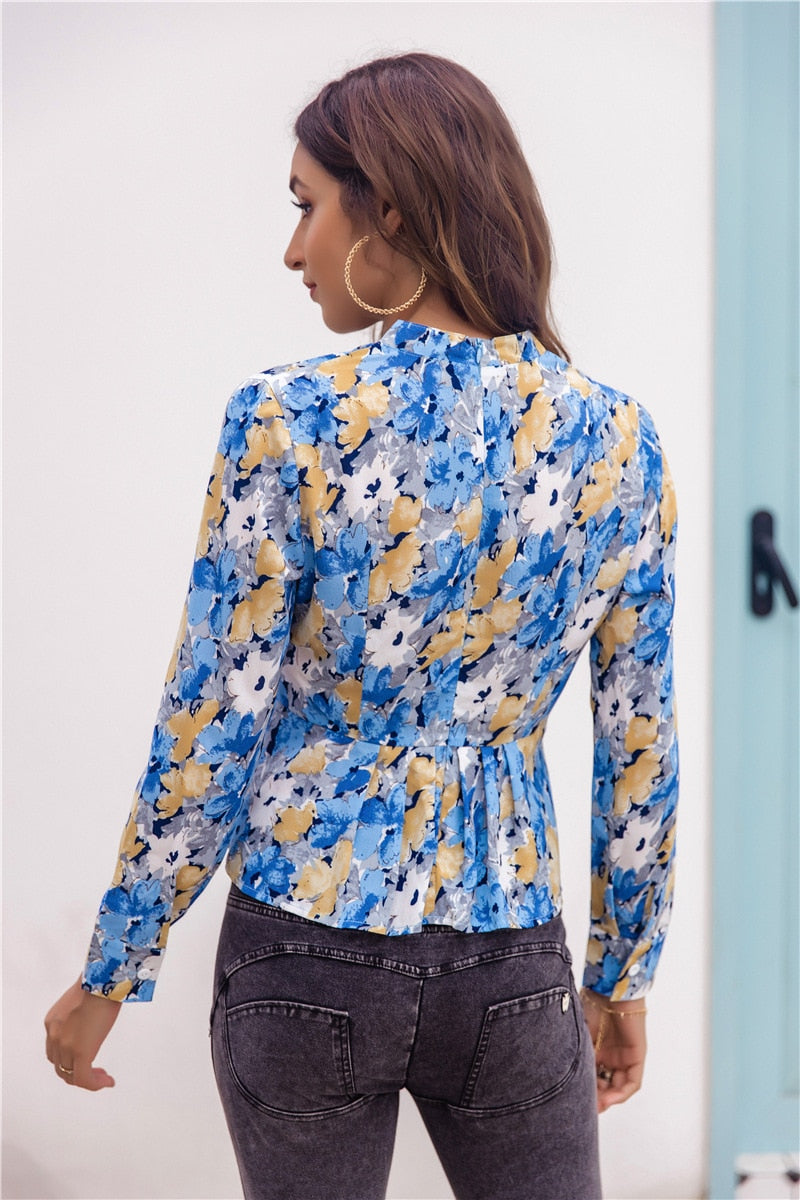 Elegant v-neck women Top