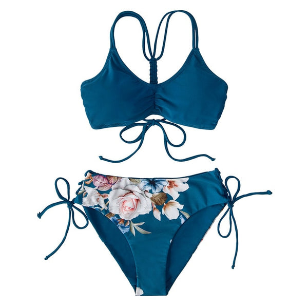 Reversible Bottom Bikini Sets Swimsuit