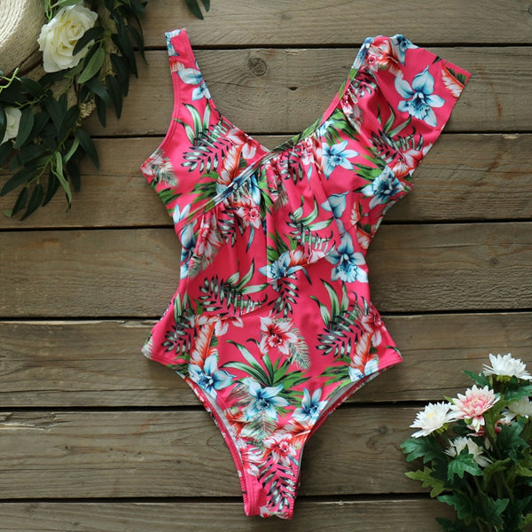 Sexy Tropical Print Swimwear