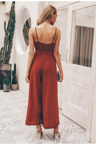 Floral print jumpsuits