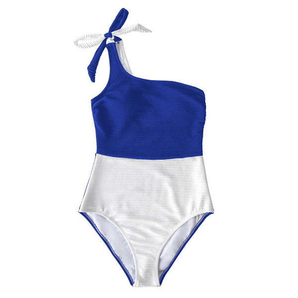One Shoulder One-Piece Swimsuit