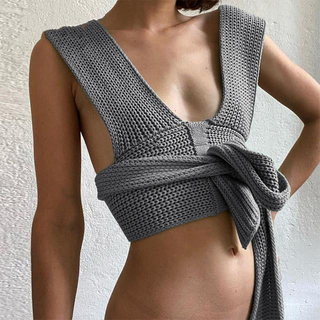 Sexy Solid Short Crop Fashion